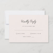 Eenvoudige RSVP Reply-Kaart (Voorkant)