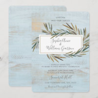 Eenvoudige rustieke bruiloft Blauw Hout & Waterver