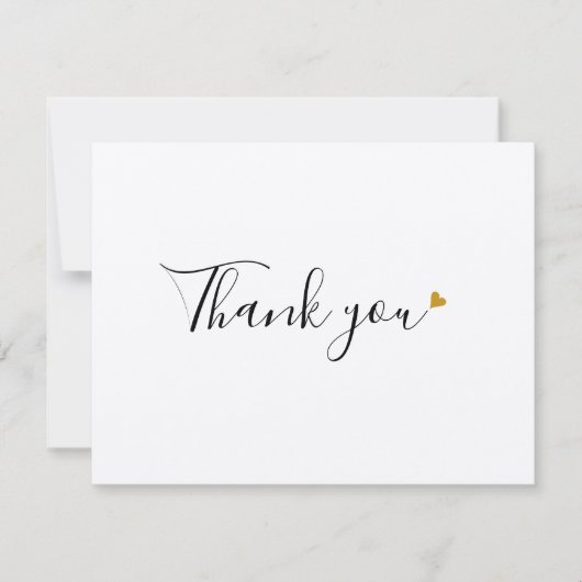 Eenvoudige Rustieke Kraft Script Bedankkaart voor  (Voorkant)