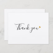 Eenvoudige Rustieke Kraft Script Bedankkaart voor  (Voorkant / Achterkant)