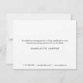 Eenvoudige Rustieke Kraft Script Bedankkaart voor  (Achterkant)