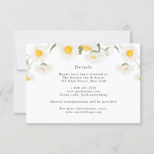 Eenvoudige Rustieke Madeliefjes Bloemen Details Ka Kaart