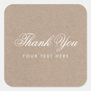 Eenvoudige rustieke modern dank u Sticker