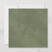 Eenvoudige rustieke tuin bladeren sage groene brui kaart (Achterkant)
