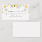 Eenvoudige Rustige Daisy Flower Custom  Informatiekaartje (Voorkant / Achterkant)