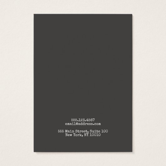 Eenvoudige Rustige Kaart (Achterkant)