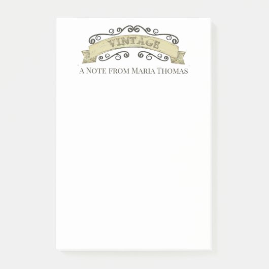  Eenvoudige Rustige Sign Elegant Custom Post-it® Notes (Voorkant)