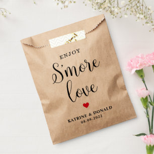 Eenvoudige S-more Love Wedding Favor Bag Bedankzakje