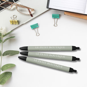 Eenvoudige Sage Green Business Promotie Zwarte Inkt Pen