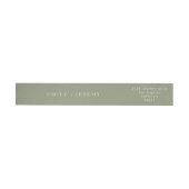 Eenvoudige Sage Green en White Modern Calligraphy (Individueel)