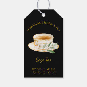 Eenvoudige Sage Tea Hang Label Cadeaulabel