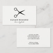 Eenvoudige salon Shears Visitekaartje (Voorkant / Achterkant)