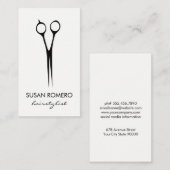 Eenvoudige salon Shears Visitekaartje (Voorkant / Achterkant)