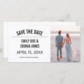 eenvoudige save the date bruiloft aangepaste sjabl (Voorkant / Achterkant)