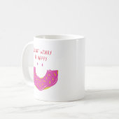 Eenvoudige Schattige Glimlach Strooi Roze Donuts Z Koffiemok (Voorkant links)