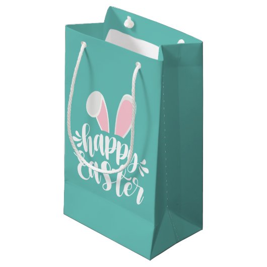 Eenvoudige Schattigee Bunny Ears Happy Easter | Ca Klein Cadeauzakje (Voorkant Gekanteld)