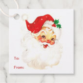 Eenvoudige Schattigee  Kerstman Kerstmis Bedankjes Labels (Voorkant)