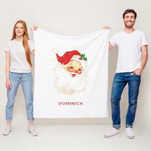 Eenvoudige Schattigee Kerstman Kerstmis Fleece Deken
