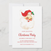 Eenvoudige Schattigee Kerstman Kerstmis Kaart (Voorkant)