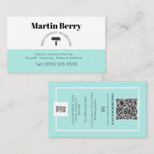 Eenvoudige Schilder en decorateur interieur ontwer Visitekaartje