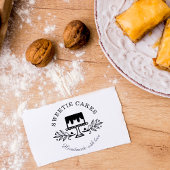 Eenvoudige, schone en minimale Logo voor bakkerij Rubberstempel