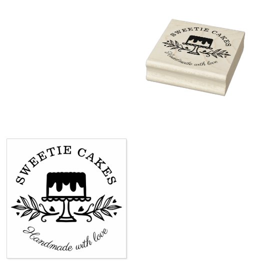 Eenvoudige, schone en minimale Logo voor bakkerij Rubberstempel (Gestempeld)