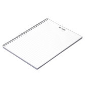 Eenvoudige schone minimalistische gestippelde lijn notitieboek (Linkerzijde)