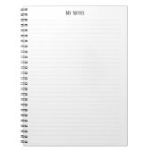 Eenvoudige schone minimalistische gestippelde lijn notitieboek (Voorkant)