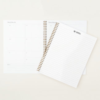 Eenvoudige schone minimalistische gestippelde lijn planner