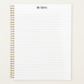 Eenvoudige schone minimalistische gestippelde lijn planner (Voorkant)