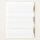 Eenvoudige schone minimalistische gestippelde lijn planner (Achterkant)