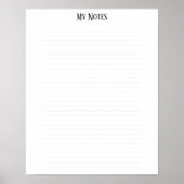 Eenvoudige schone minimalistische gestippelde lijn poster (Voorkant)