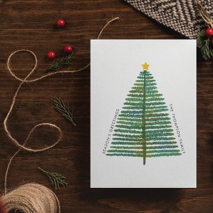 Eenvoudige Schoon Minimalistische Minimalistische Feestdagenkaart