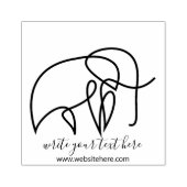 Eenvoudige Scrapbook Dieren Olifant Rubberstempel (Afrduk)