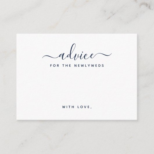 Eenvoudige Script Advice-kaarten Informatiekaartje (Voorkant)