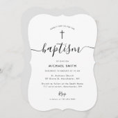 eenvoudige script doop kaart (Voorkant / Achterkant)