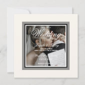 Eenvoudige Script Moderne Trouw Uitnodiging (Voorkant)