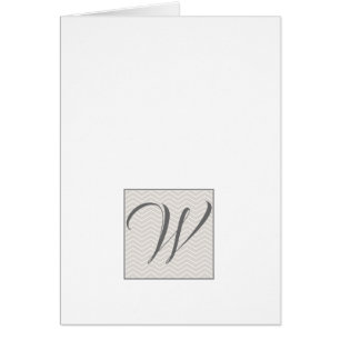 Eenvoudige Script Monogram Briefkaarten- Klassieke