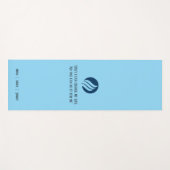 Eenvoudige Script Monogram Naam Yoga Mat (Voorkant (horizontaal))