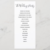 Eenvoudige Script Trouwprogramma's Programma (Achterkant)