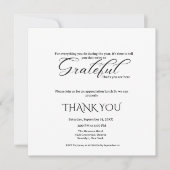 Eenvoudige scriptappreciatie party, dankbare party kaart (Voorkant)