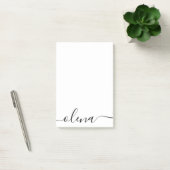 Eenvoudige scriptkalligrafie Aangepaste naam Post-it® Notes (Kantoor)