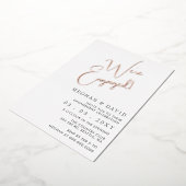 Eenvoudige scriptkalligrafie-ingang folie uitnodiging (Gedraaid)