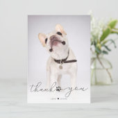 Eenvoudige scriptpagina Memorial Foto bedankt (Staand voorkant)