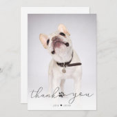 Eenvoudige scriptpagina Memorial Foto bedankt (Voorkant / Achterkant)