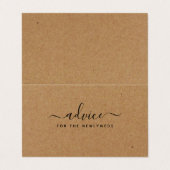 Eenvoudige scriptstandaardkraftadvieskaarten voor  visitekaartjes (Buitenkant ongevouwen)