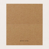 Eenvoudige scriptstandaardkraftadvieskaarten voor  visitekaartjes (Binnenkant ongevouwen)