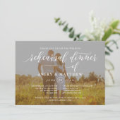 Eenvoudige scripttypografie | Fotorepesitief diner Kaart (Staand voorkant)