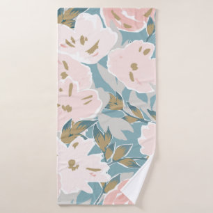Eenvoudige seamless pattern of hand drawn gouache badhanddoek