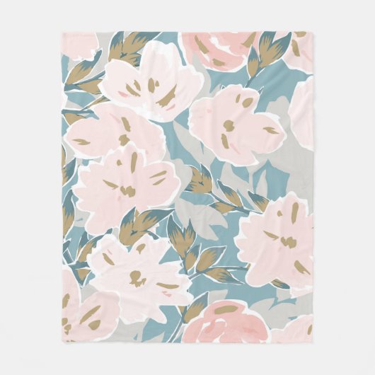 Eenvoudige seamless pattern of hand drawn gouache  fleece deken (Voorkant)